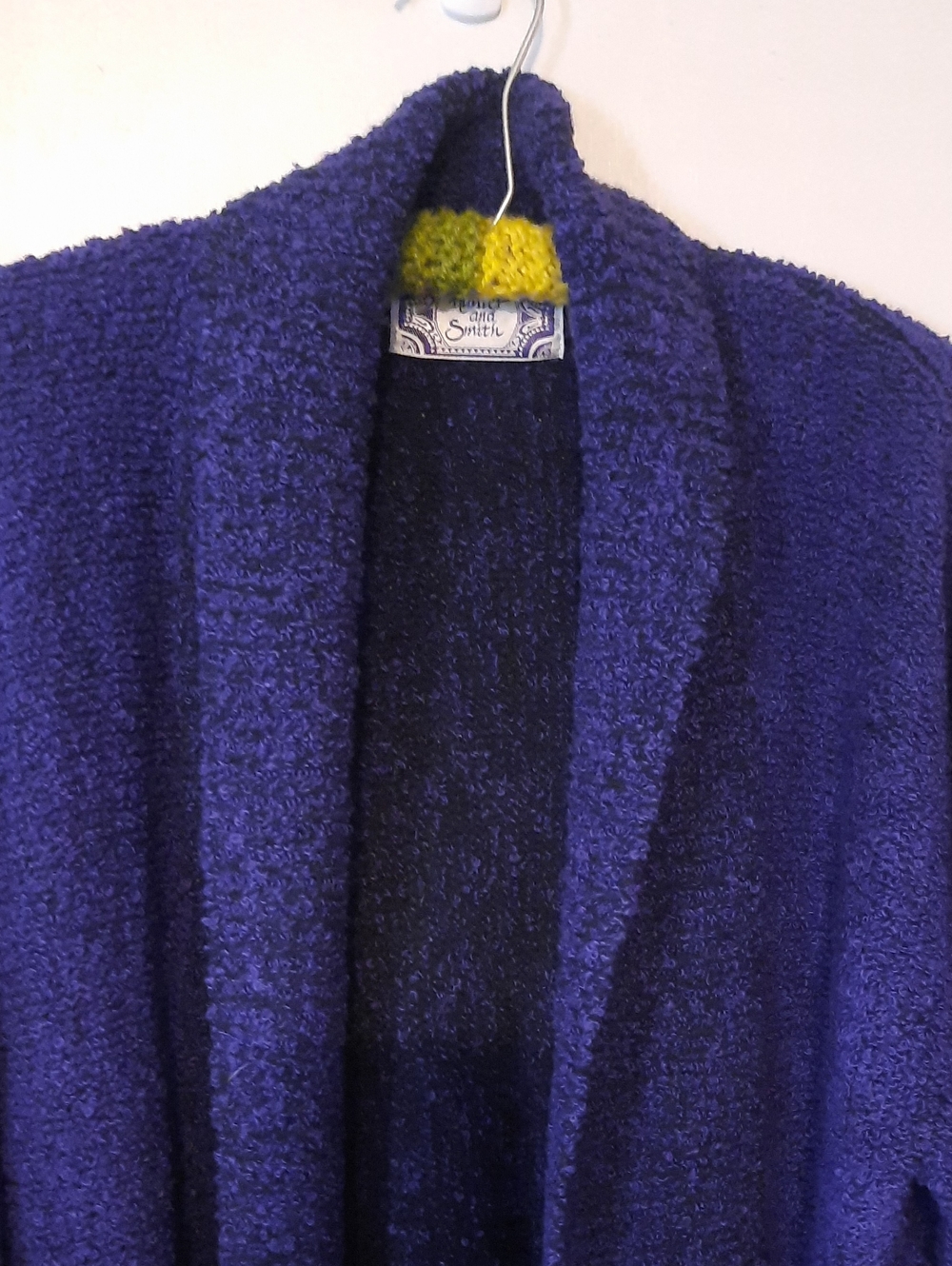 Women's Purple Open-Front Cardigan Sweater By HUNTER & SMITH